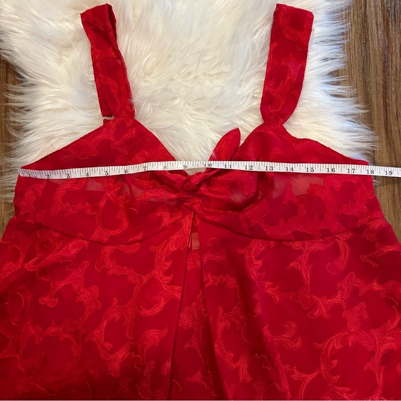 Vintage 90s Gold Label Victoria’s Secret Red slip dress nightie size large - Picture 2 of 6